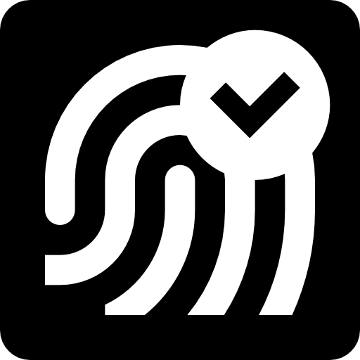 huella dactilar icono gratis