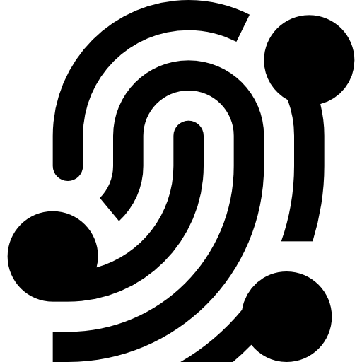 huella dactilar icono gratis