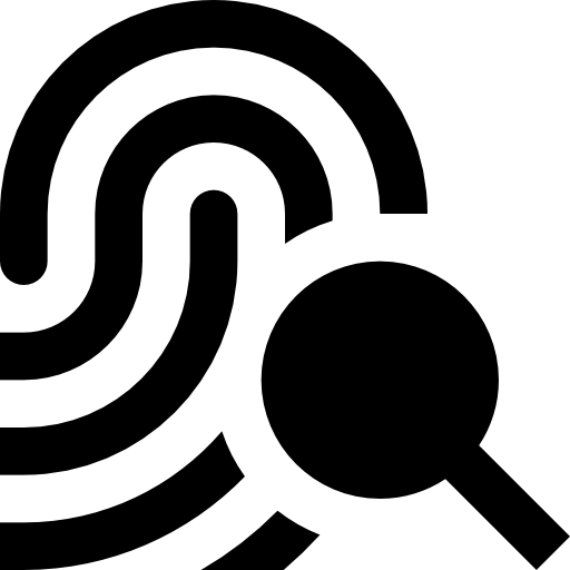 huella dactilar icono gratis