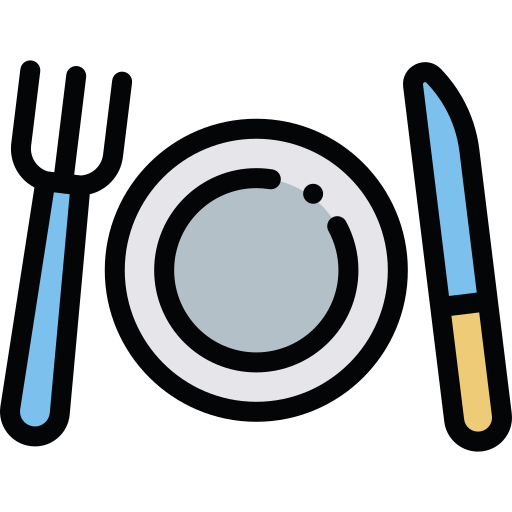 Restaurant Detailed Rounded Lineal color icon