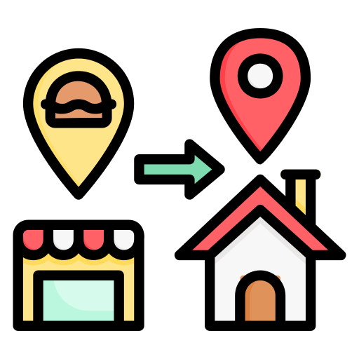 entrega a domicilio icono gratis