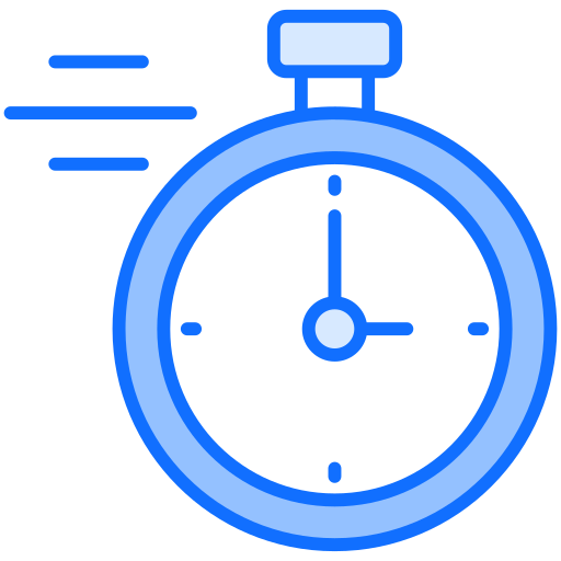 Stopwatch Generic Blue icon