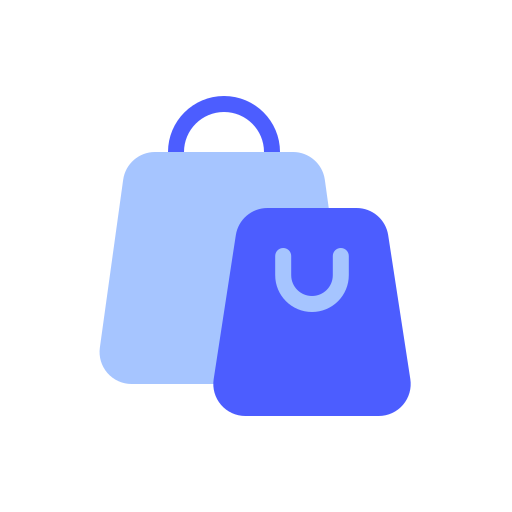Shopping bags Generic Blue icon