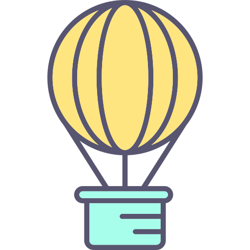 Hot air balloon Generic Outline Color icon