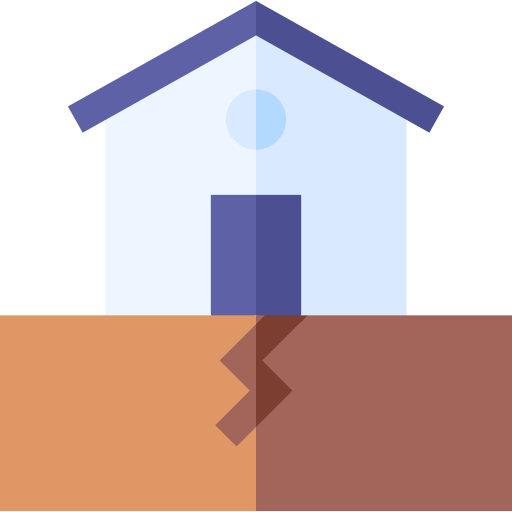 Earthquake Basic Straight Flat icon