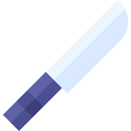 Knife Basic Straight Flat icon