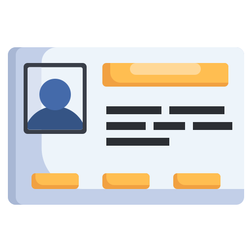 Id card Generic Flat icon