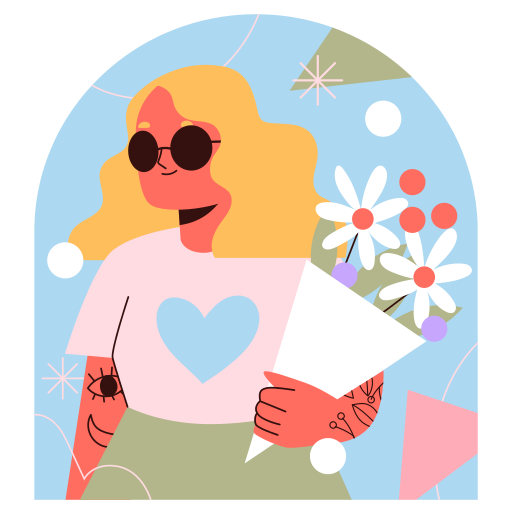 frau kostenlos Sticker