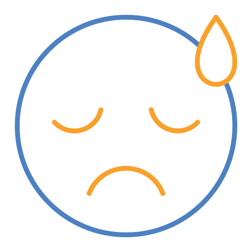 Upset Generic Outline Color icon