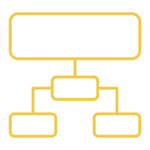 estructura jerarquica icono gratis