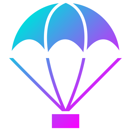 Parachute free icon