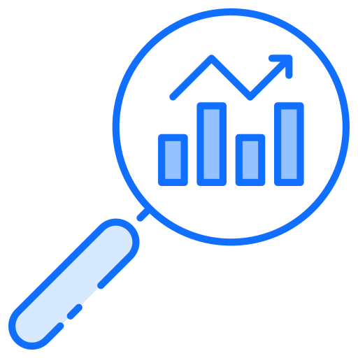 Market research Generic Blue icon