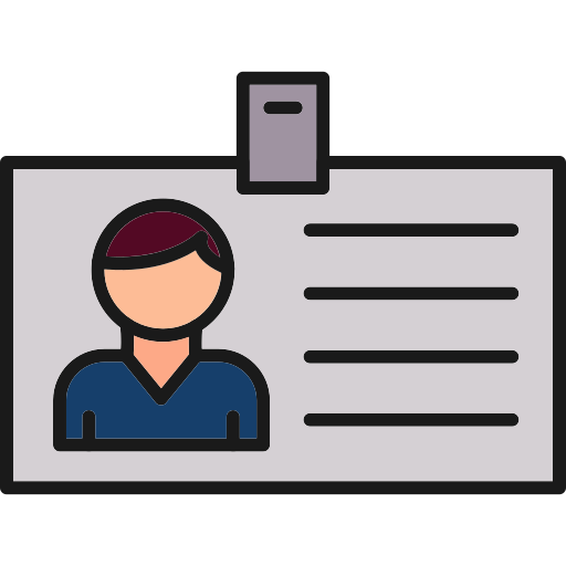 Удостоверение личности бесплатно иконка Удостоверение личности бесплатно иконка