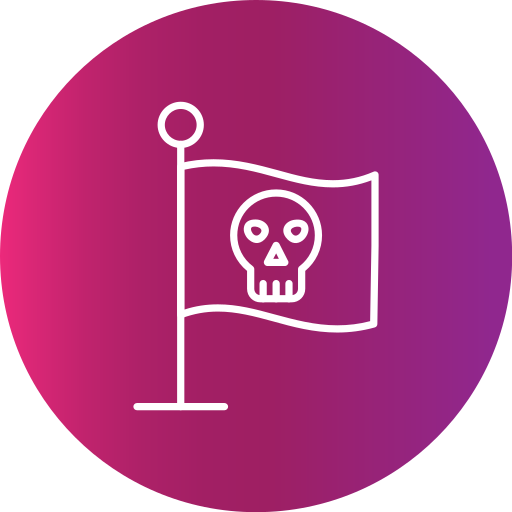 bandera pirata icono gratis