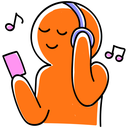 Headphone Stickers - Free music Stickers