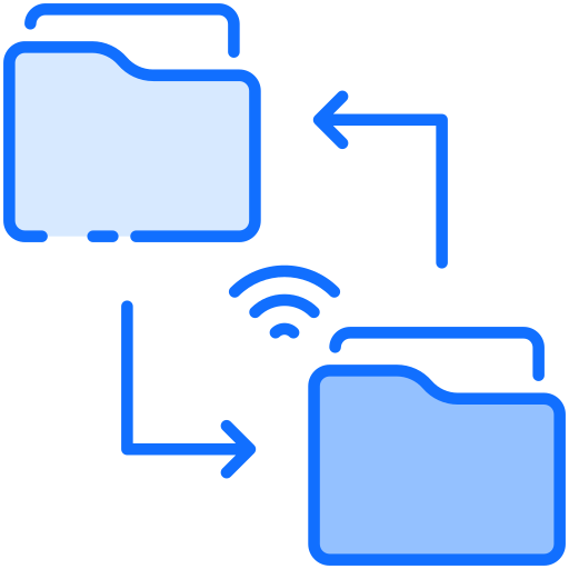 File sharing Generic Blue icon