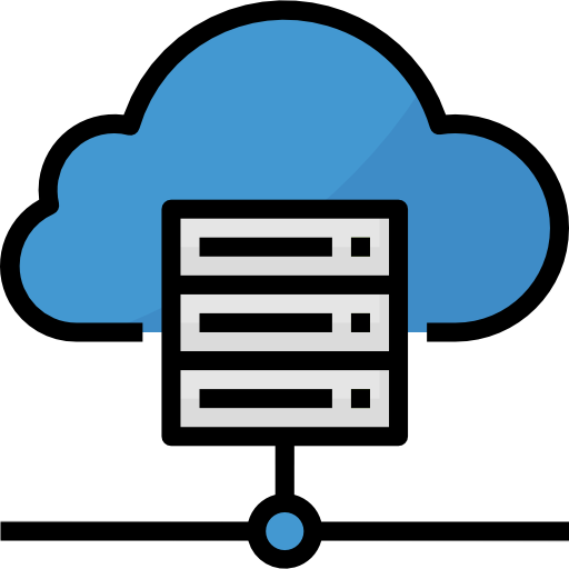 Cloud computing Aphiradee (monkik) Lineal Color icon