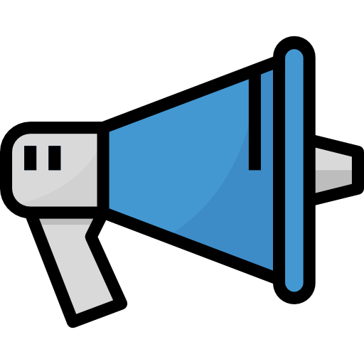 Megaphone Aphiradee (monkik) Lineal Color icon