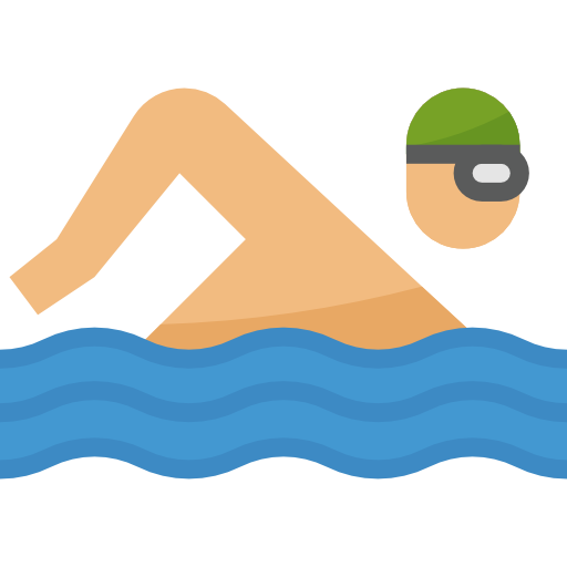 Swimmer free icon.