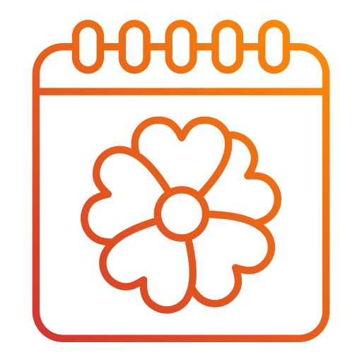 calendario de primavera icono gratis