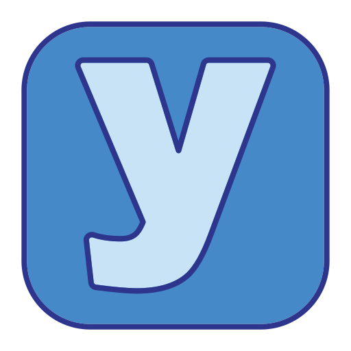 Letter y Generic Blue icon