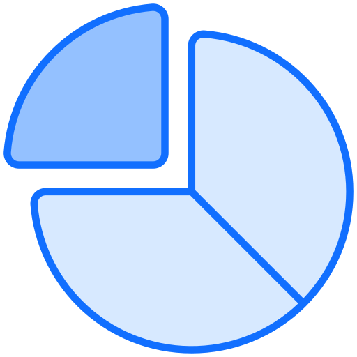 Pie chart Generic Blue icon