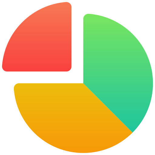 Pie chart Generic Flat Gradient icon