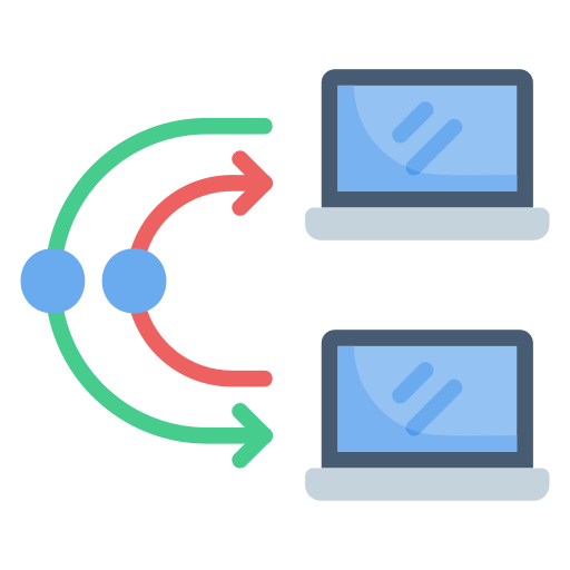 transferencia de datos icono gratis