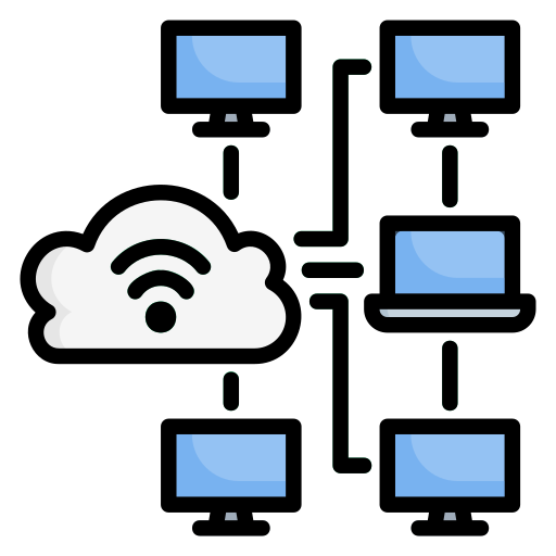 computación en la nube icono gratis