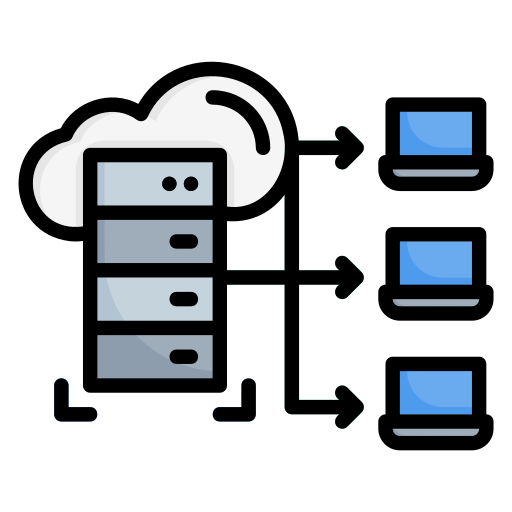 datos en la nube icono gratis