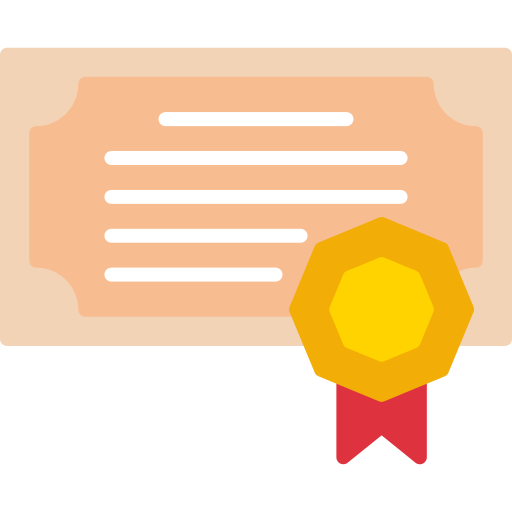 certificado icono gratis