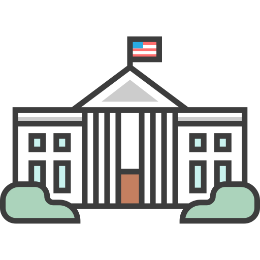 simple white house clipart