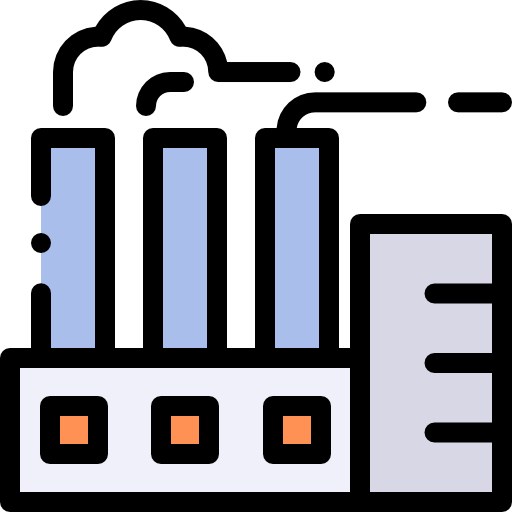 Factory Detailed Rounded Lineal color icon