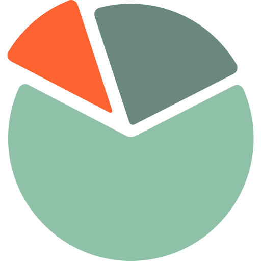 Pie chart Chanut is Industries Flat icon