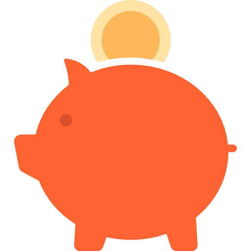 Piggy bank free icon