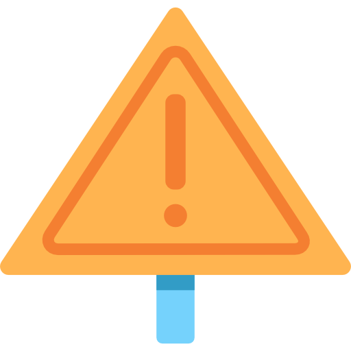 Warning free icon