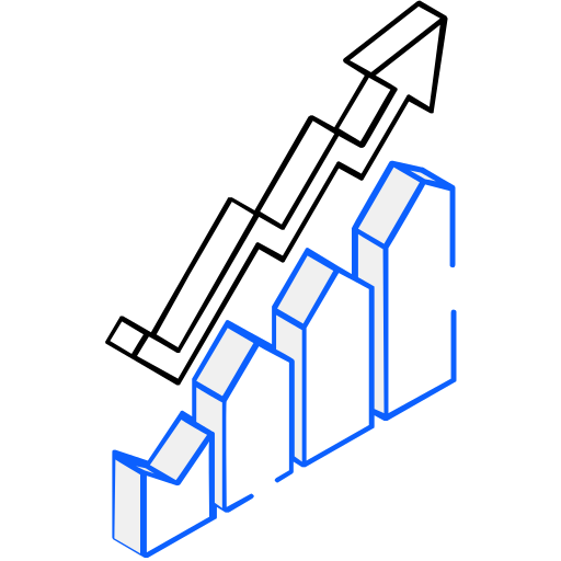 tabla de crecimiento icono gratis