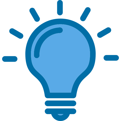 Light bulb Generic Blue icon