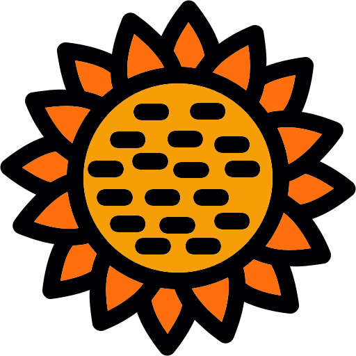 Sunflower Generic Outline Color icon