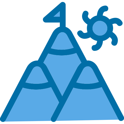 montañas icono gratis