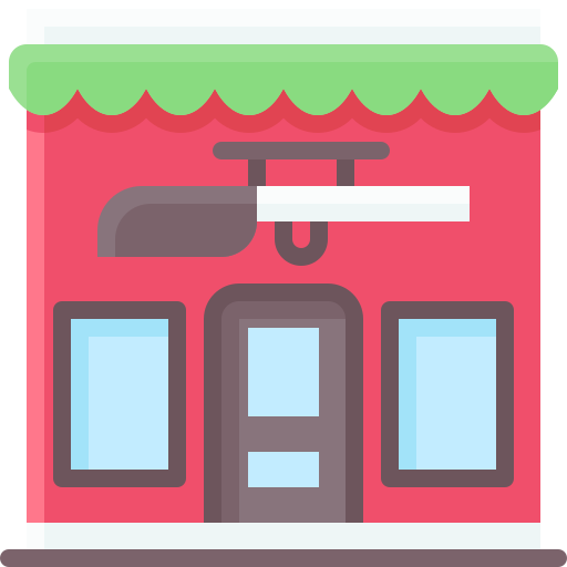 tienda de armas icono gratis