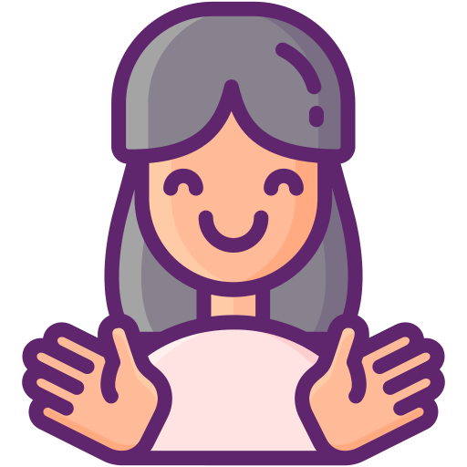 Hug Flaticons Lineal Color icon