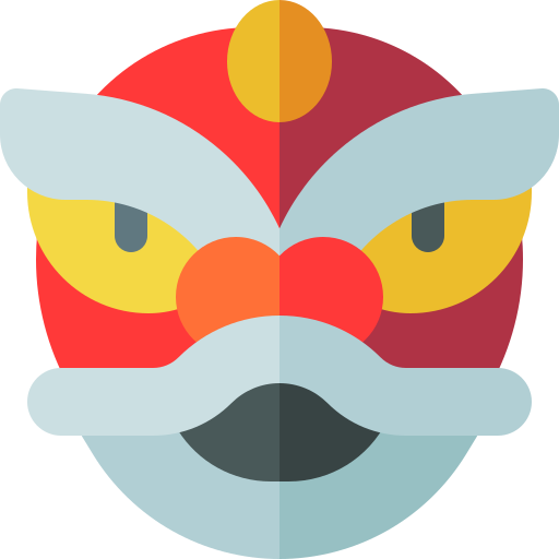 Lion dance Basic Rounded Flat icon