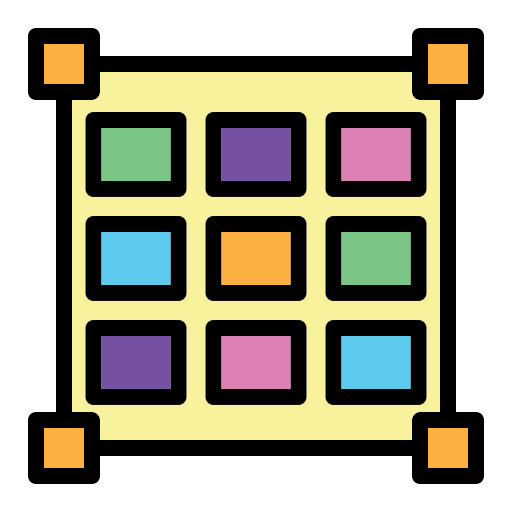 Layout Generic Outline Color icon