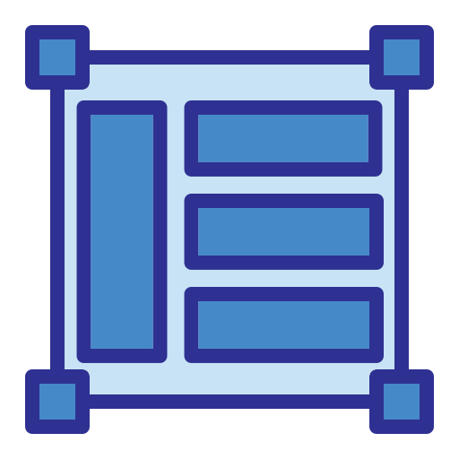 Layout Generic Blue icon