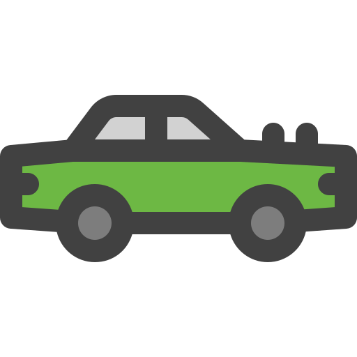 coche musculoso icono gratis