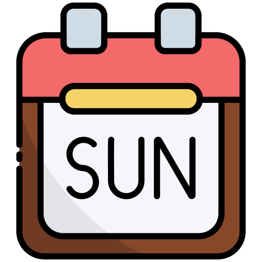 Sunday Generic Outline Color icon