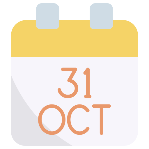 31 de octubre icono gratis