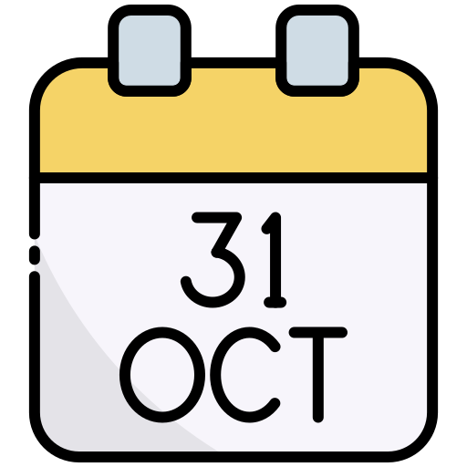 31 de octubre icono gratis