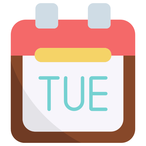 Tuesday Generic Flat Icon